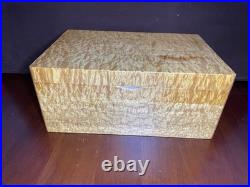 Stunning master craftsman Birdseye maple humidor handcrafted Pierre Blanchet