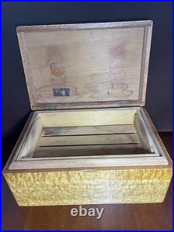 Stunning master craftsman Birdseye maple humidor handcrafted Pierre Blanchet