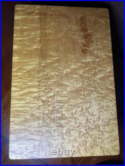 Stunning master craftsman Birdseye maple humidor handcrafted Pierre Blanchet