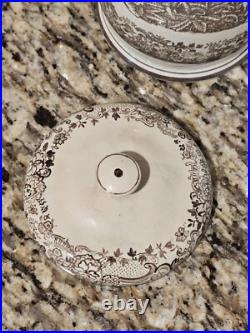 Super Rare GENUINE SPAIN PARTAGAS TOBACCO PORCELAIN CIGAR HUMIDOR JAR 1920s