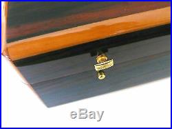 Superb S. T. DUPONT Large Lacquered Wood Cigar Humidor 40x28x10cm FRANCE