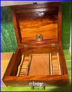 Tabacalera Cigar Humidor Box Wood Philippines Hygrometer 11 x 9 x 5.25 wooden