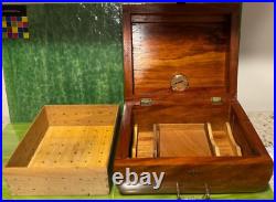 Tabacalera Cigar Humidor Box Wood Philippines Hygrometer 11 x 9 x 5.25 wooden