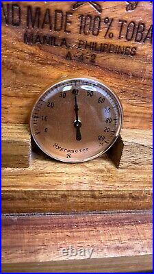 Tabacalera Cigar Humidor Box Wood Philippines Hygrometer