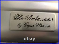 The Ambassador by Cigar Classics Zero Halliburton Case Aluminum Shell NO Humidor