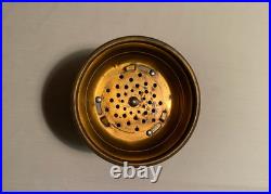 The Commodor Set of Two Cigar Humidor and Ash Container Brass/Green Vintage