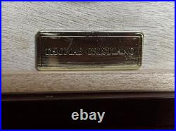 Thomas Cristiano Wood Humidor with Divider, Hygrometer, Humidifier