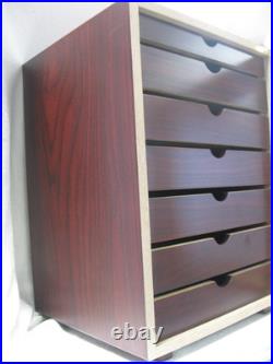 Thompson 1915 6 Drawer Mahogany Cherry Cabnet