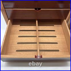 Thompson 7 Drawer Mahogany Cherry Counter Top Desk Humidor Cabinet Thompson 7 Drawer Mahogany Cherry Counter Top Desk Humidor Cabinet