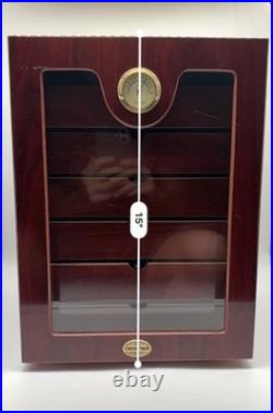 Thompson 7 Drawer Mahogany Cherry Counter Top Desk Humidor Cabinet Thompson 7 Drawer Mahogany Cherry Counter Top Desk Humidor Cabinet