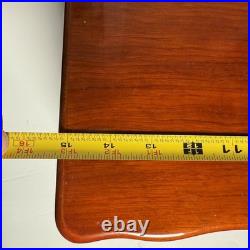 Thompson Cigar Humidor Wood Mahogany Box Lined Drawer No key. 150 ct. READ