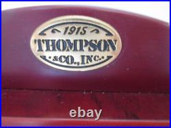 Thompson Co. 1915 Cigar Humidor Cherry Finish 2 Tier Glass Barrel Top