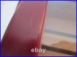 Thompson Co. 1915 Cigar Humidor Cherry Finish 2 Tier Glass Barrel Top