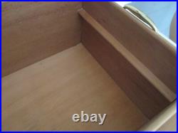 Thompson Co. 1915 Cigar Humidor Cherry Finish 2 Tier Glass Barrel Top