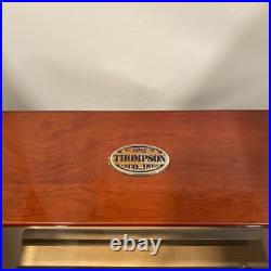 Thompson & Co Group The Valencia Glass Top Cigar Humidor Cherry Wood