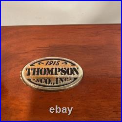 Thompson & Co Group The Valencia Glass Top Cigar Humidor Cherry Wood