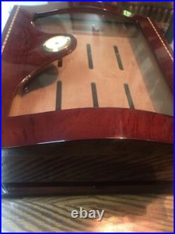 Thompson beveled glass, humidor preowned, beautiful, up To 150 cigars