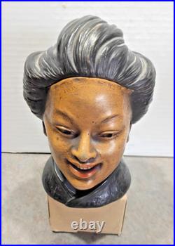 Tobacco Humidor jar caddy Antique. Vintage Victoria lady