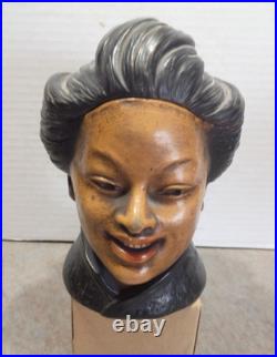 Tobacco Humidor jar caddy Antique. Vintage Victoria lady