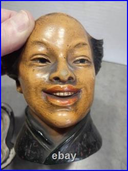 Tobacco Humidor jar caddy Antique. Vintage Victoria lady