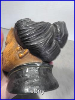 Tobacco Humidor jar caddy Antique. Vintage Victoria lady