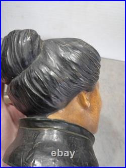 Tobacco Humidor jar caddy Antique. Vintage Victoria lady