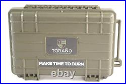 Torano Family Cigar Co Rugged Outdoor Humidor Cigar Case 9.5 x 7 x 2 Inches