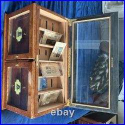 Trinidad Large Wooden Cigar Humidor Fine Burl