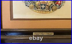Two Original Antique Cigar Tobacco Stone Lithographs Certified Refer To Pics