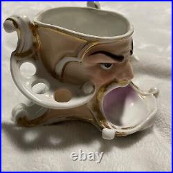 VERY RARE 1850's HAVILAND LIMOGES TOBACCO JAR PIPE HOLDER ASHTRAY HUMIDOR