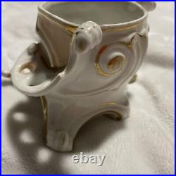 VERY RARE 1850's HAVILAND LIMOGES TOBACCO JAR PIPE HOLDER ASHTRAY HUMIDOR