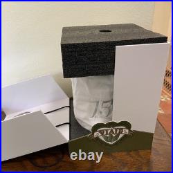 VIAJE Cigar 15TH Anniversary 2007-2022 Silver Humidor Jar Ceramic Empty w Box
