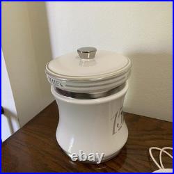 VIAJE Cigar 15TH Anniversary 2007-2022 Silver Humidor Jar Ceramic Empty w Box