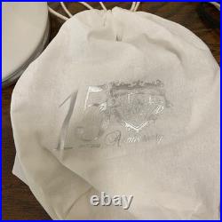 VIAJE Cigar 15TH Anniversary 2007-2022 Silver Humidor Jar Ceramic Empty w Box
