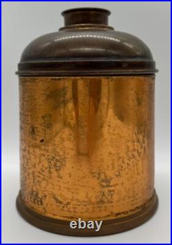 VINTAGE Copper, Brass &Tin Rumidor Tobacco Humidor/Canister RARE 1900's Piece