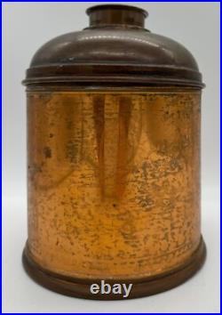 VINTAGE Copper, Brass &Tin Rumidor Tobacco Humidor/Canister RARE 1900's Piece