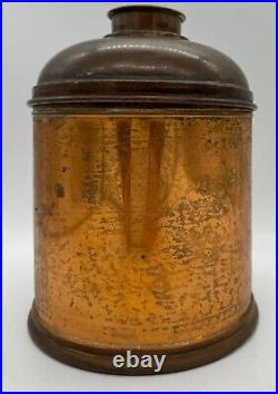 VINTAGE Copper, Brass &Tin Rumidor Tobacco Humidor/Canister RARE 1900's Piece VINTAGE Copper, Brass &Tin Rumidor Tobacco Humidor/Canister RARE 1900's Piece