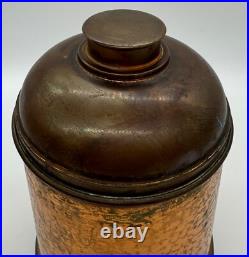 VINTAGE Copper, Brass &Tin Rumidor Tobacco Humidor/Canister RARE 1900's Piece
