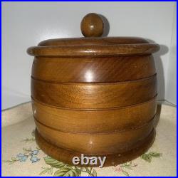 VINTAGE Dun-Rite Tobacco Humidor AMERICAN WALNUT New York