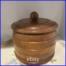 VINTAGE Dun-Rite Tobacco Humidor AMERICAN WALNUT New York