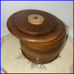 VINTAGE Dun-Rite Tobacco Humidor AMERICAN WALNUT New York