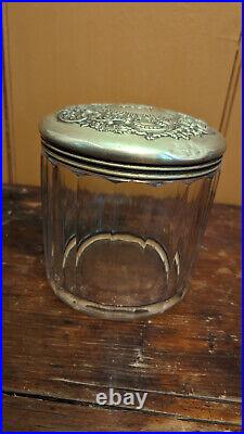 VTG Original The Havana-American Co's Cigar Advertising Glass Jar Humidor