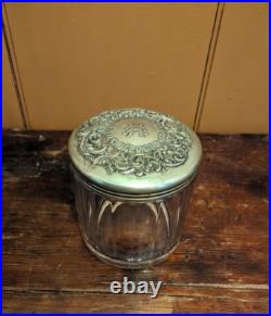 VTG Original The Havana-American Co's Glass Jar Cigar Humidor Advertising