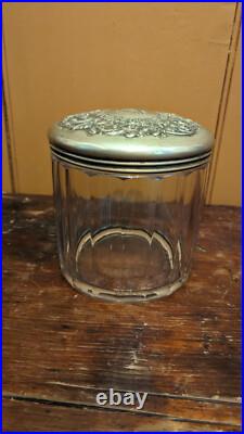VTG Original The Havana-American Co's Glass Jar Cigar Humidor Advertising