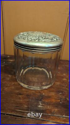 VTG Original The Havana-American Co's Glass Jar Cigar Humidor Advertising