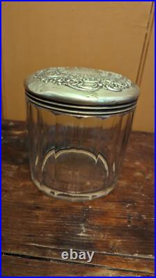 VTG Original The Havana-American Co's Glass Jar Cigar Humidor Advertising