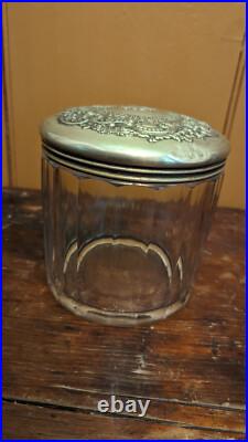 VTG Original The Havana-American Co's Glass Jar Cigar Humidor Advertising