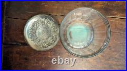 VTG Original The Havana-American Co's Glass Jar Cigar Humidor Advertising