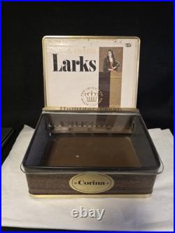 VTG Store Counter Glass Display Corina Larks Cigar Humidor Box Case