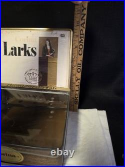 VTG Store Counter Glass Display Corina Larks Cigar Humidor Box Case